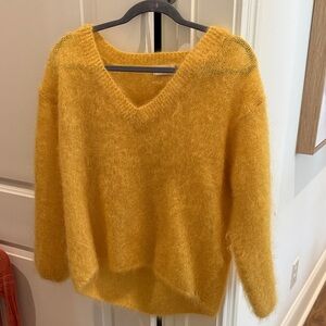 Mohair V-Neck Sweater
